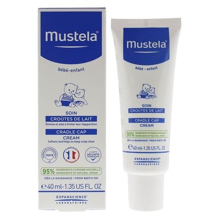Mustela Cradle Cap Cream 40Ml Gentle Care For Children'S Scalp