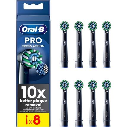 Oralb Pro Cross Action Electric Toothbrush Head With Xshape And Angled Bristles