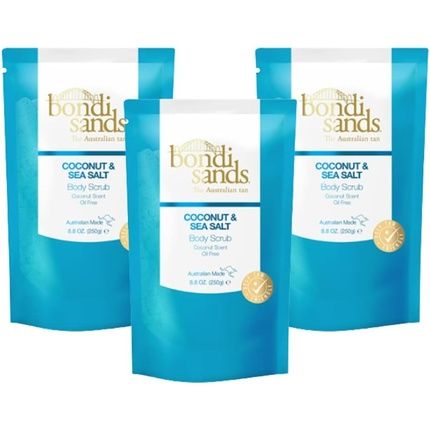 Bondi Sands Coconut & Sea Salt Scrub Oil-Free Formula With Coconut Shell And Walnut Shell 250G/8.8Oz