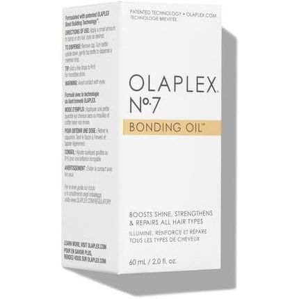 Olaplex No.7 Bonding Oil Deluxe Shine Strengthening Uv Protection Heat Protection Frizz Control Detangle 60Ml - Image 3
