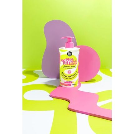 Lola Cosmetics Plot Twist Guava Cream Modeling Cream For Definition & Control With Guava Butter For Soft, Shiny Hair Natural Ingredients Paraben & Silicone Free 480G - Image 3