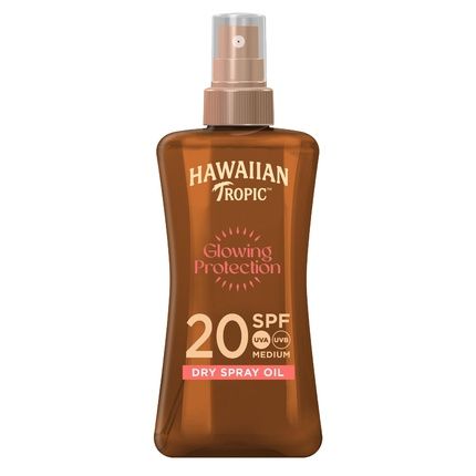 Hawaiian Tropic Glowing Protection Dry Spray Oil Spf 20 200Ml