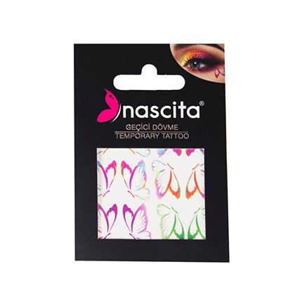 Nascita Temporary Tattoo For Face And Body 01 Butterflies