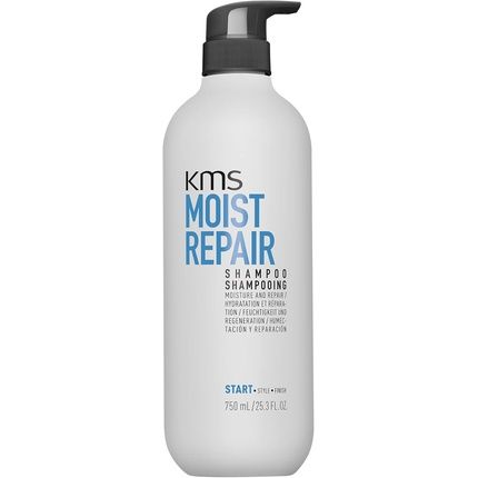 Kms Moist Repair Shampoo For Dry Damaged Hair 750Ml