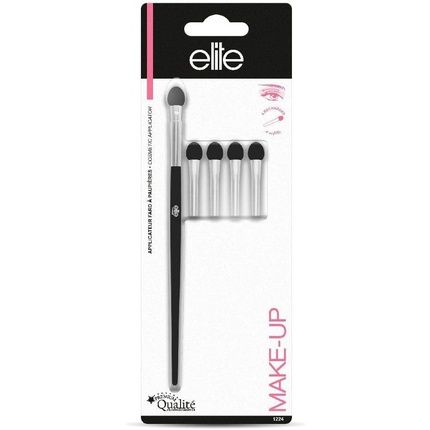 Elite Models Foam Eye Shadow Applicator Brush With Black Nylon Bristles