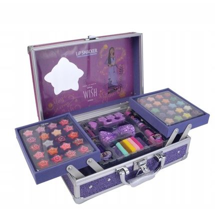 Disney Wish Makeup Traincase Cosmetics Set In Suitcase