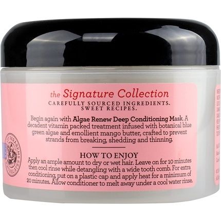 Camille Rose Algae Renew Deep Conditioner 240Ml - Vitamin Formula With Blue Green Algae And Mango Butter