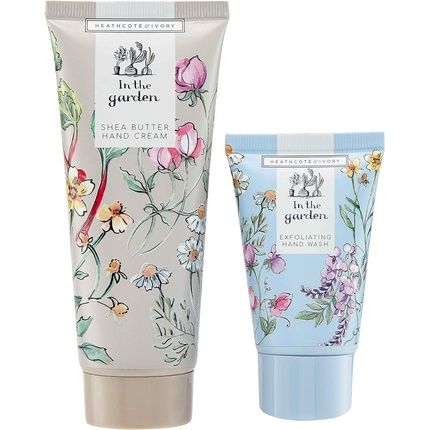 Heathcote & Ivory In The Garden Hand Care Tin 100Ml Hand Cream 50Ml Exfoliating Hand Wash - Image 3