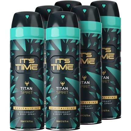 It'S Time By Bruce Buffer Warrior Spirit Deodorant & Body Spray For Men 200Ml