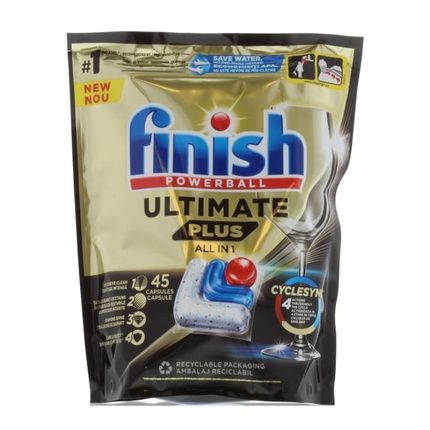 Finish Ultimate Plus All In 1 Dishwasher Tablets Regular - 45 Tablets