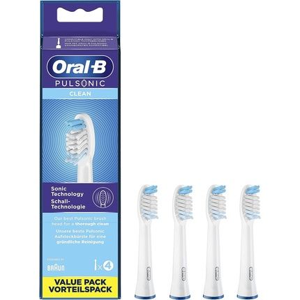 Oral-B Pulsonic Clean Toothbrush Heads For Sonic Toothbrushes 4 Count