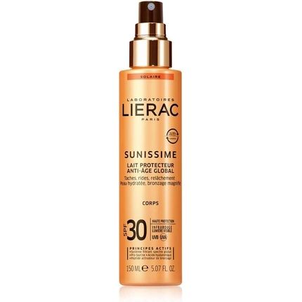 Lierac Sunissime Body Protective Milk Spf30 150Ml Global Anti-Aging Spf 30