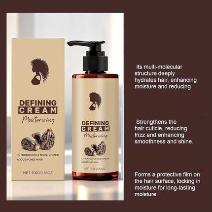 Curl Defining Cream 100Ml Curling Lotion For Wavy Hair Lightweight Leave-In - Image 3