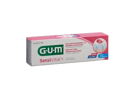 Sunstar Gum Sensivital Dual Action Toothpaste 75 Ml Mint Flavor