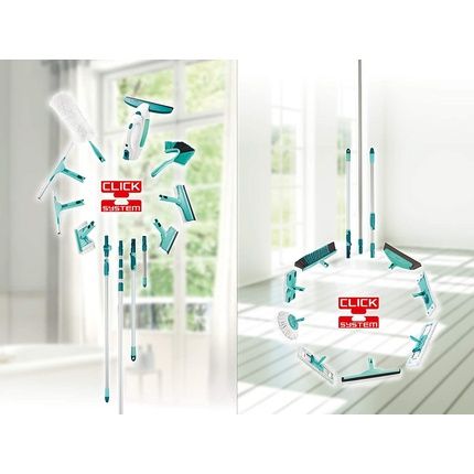 Leifheit Click System Handle 75 To 135 Cm Adjustable And Extendable Mop Handle Telescopic Pole To Extend Reach Of Squeegee Duster Or Mop Head - Image 3