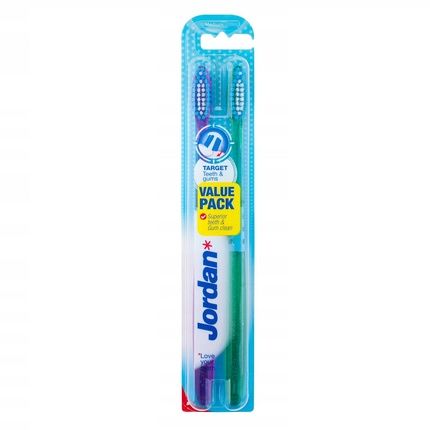 Target Medium Toothbrush 2 Pieces For Teeth & Gums
