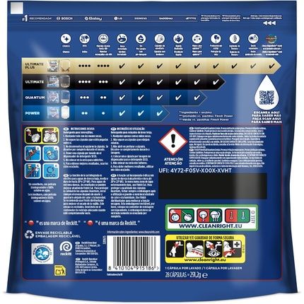 Finish Powerball Quantum All In 1 Dishwasher Tablets Lemon