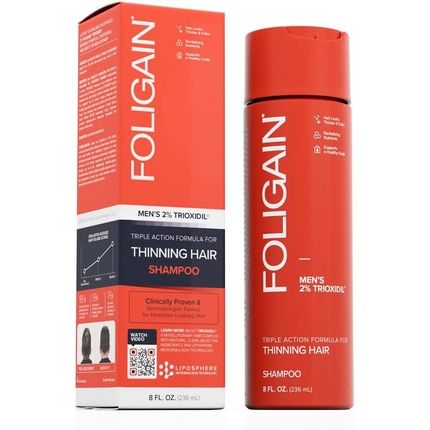 Foligain Men'S Anti-Hair Loss Shampoo 2% Trioxidil With Natural Ingredients