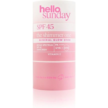 Hello Sunday The Shimmer One Mineral Glow Stick Spf 45 With Hyaluronic Acid