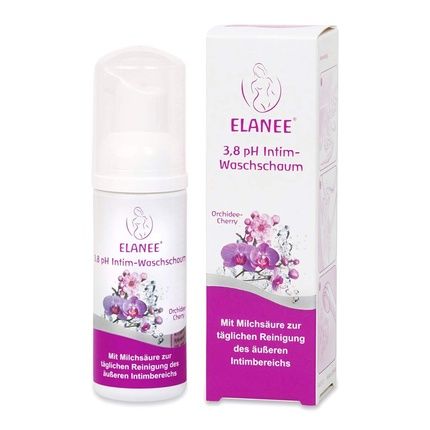 Elanee 3.8 Ph Intimate Wash Foam With Lactic Acid For Daily Cleansing Of The External Intimate Area 50Ml