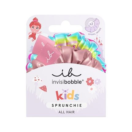 Invisibobble Kids Too Good To Be Blue Scrunchie And Spiral Hair Tie For Kids Maximum Hold Gentle On Hair Girls Hair Tie