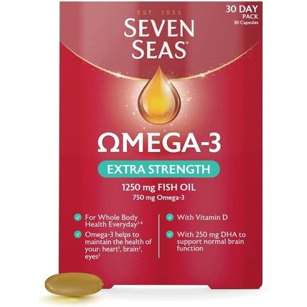 Seven Seas Omega-3 Fish Oil Extra Strength With Vitamin D 30 Tablets