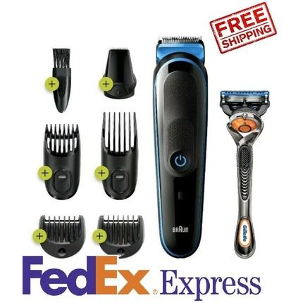 Braun Mgk3245 Men'S 7 In 1 Beard And Face Trimmer Shaver And Hair Clipper Styling Kit