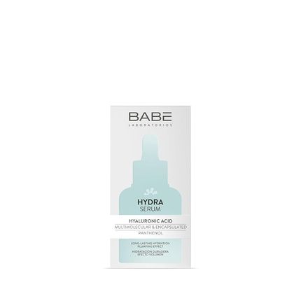 Laboratorios Babe Hydra Serum 30Ml Hyaluronic Acid Multimolecular Face Serum 4 Types Of Hyaluronic Acid Long-Lasting Moisturization With Volume Effect Face Serum Smooth Ah Multimolecular Serum