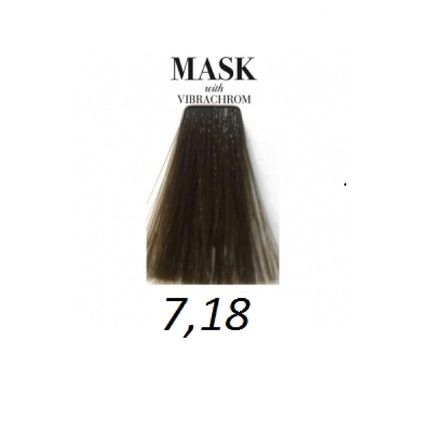 Davines Mask Vibrachrom Hair Color 7.18 Medium Brunette Chocolate 100Ml