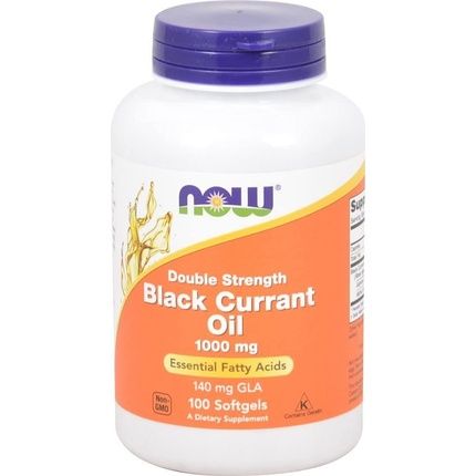 Now Foods Black Currant Oil 1000Mg X 100 Softgels Double Strength