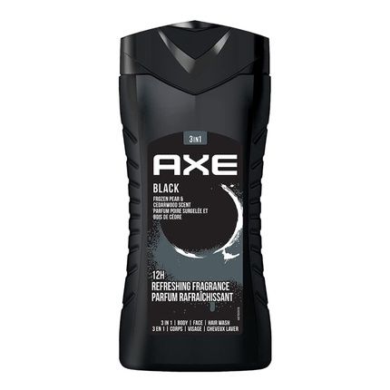 Axe Black Frozen Pear & Cedarwood Scent 3 In 1 Body Wash Face Wash Hair Wash