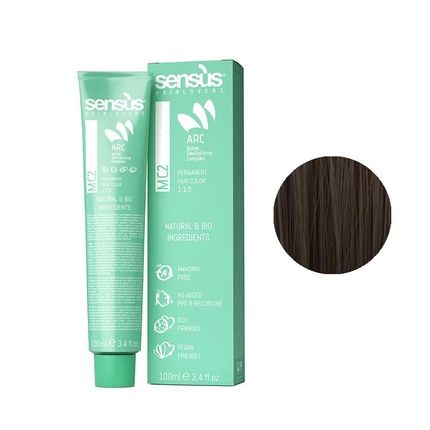 Sensus 524 Light Cold Brown Chestnut Hair Color 100 Ml