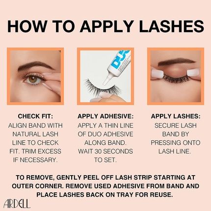 Ardell Naked Lashes Real Hair Eyelashes Original Style 420 - Without Eyelash Glue - Image 3