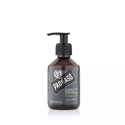 Proraso Cypress & Vetiver Beard Wash 200 Ml Beard Shampoo With Cypress And Vetiver Scent
