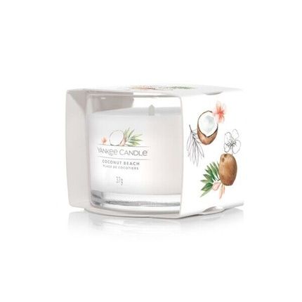 Yankee Candle Coconut Beach Glass Votive 37G