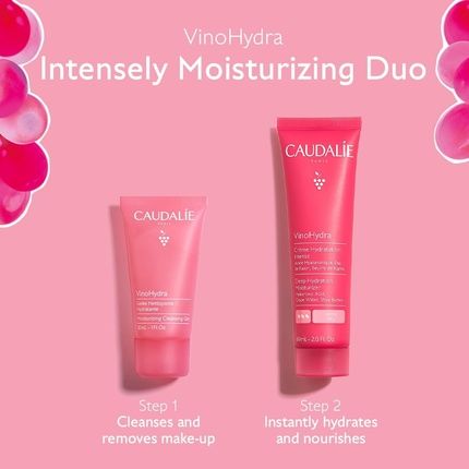 Caudalie Intensely Moisturizing Duo Vinohydra Set With Vinohydra Intense Cream 50Ml
