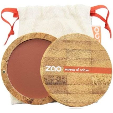 Zao Organic Makeup Compact Blush Brown Orange 321 0.32 Oz