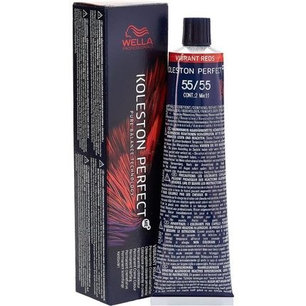 Wella Koleston Perfect Me+ Vibrant Reds Permanent Hair Colour 55/55 Brown Intense Claro Intense Mahogany 60Ml