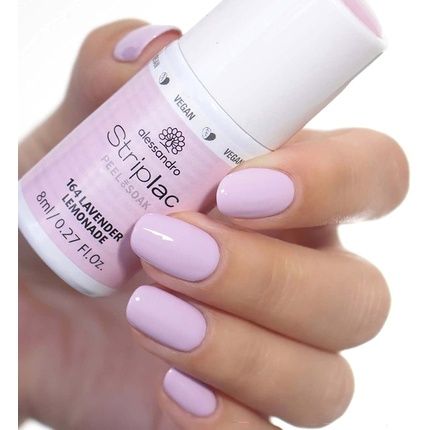 Alessandro Striplac Peel Or Soak Lavender Lemonade Led Nail Polish Strengthening Pink 5G