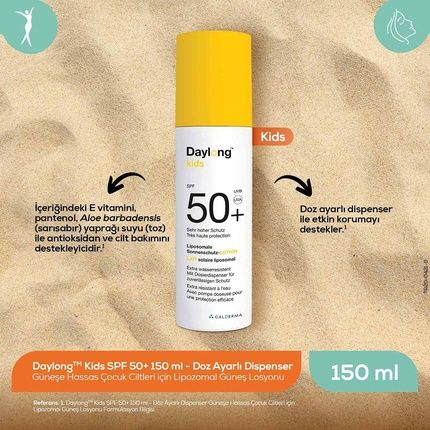 Daylong Kids Spf 50 Sunscreen Lotion 150Ml - High Protection For Kids Aged 1 - Image 3