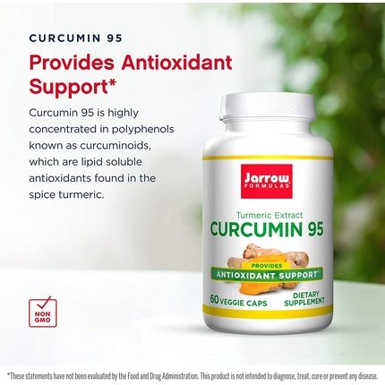 Jarrow Formulas Curcumin 95 500Mg 60 Capsules - Image 3