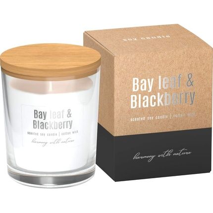 Cosy & Trendy Scented Candle In Glass Bay Leaf Blackberry 28H Diameter