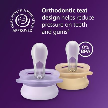 Philips Avent Ultra Start Soothers Orthodontic Design For Newborns - Image 3
