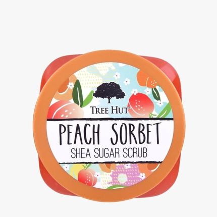 Tree Hut Peach Sorbet Shea Sugar Scrub 18 Oz Ultra Hydrating Exfoliating Nourishing Essential Body Care