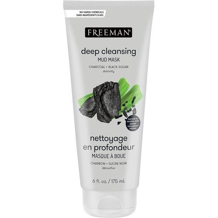 Freeman Beauty Feeling Beautiful Detoxifying Charcoal & Black Sugar Mud Mask 175Ml