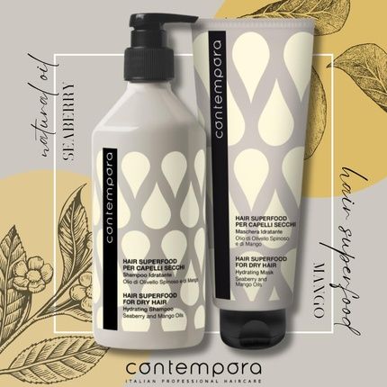 Contempora Hair Superfood Hydrating Shampoo For Dry Hair 1000Ml - Image 3