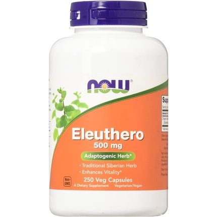 Now Foods Eleuthero 250 Vcapsules 500Mg