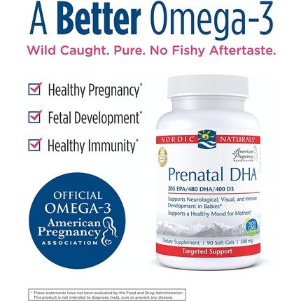 Nordic Naturals Pro Prenatal Dha Unflavored Soft Gels 90 Count 830Mg Omega-3 + 400 Iu Vitamin D3 - 45 Servings - Image 3
