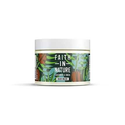 Faith In Nature Coconut And Shea Butter Hair Mask Moisturizing Vegan And Cruelty-Free 300Ml