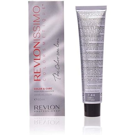 Revlonissimo Colorsmetique 7.44 Copper Medium Intensive Blonde Permanent Hair Colour 60Ml